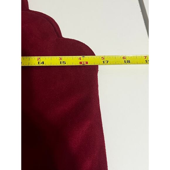 Alya Burgundy Y2K Halter Dress Lined- Womens Size Small - EUC - Picture 4 of 7